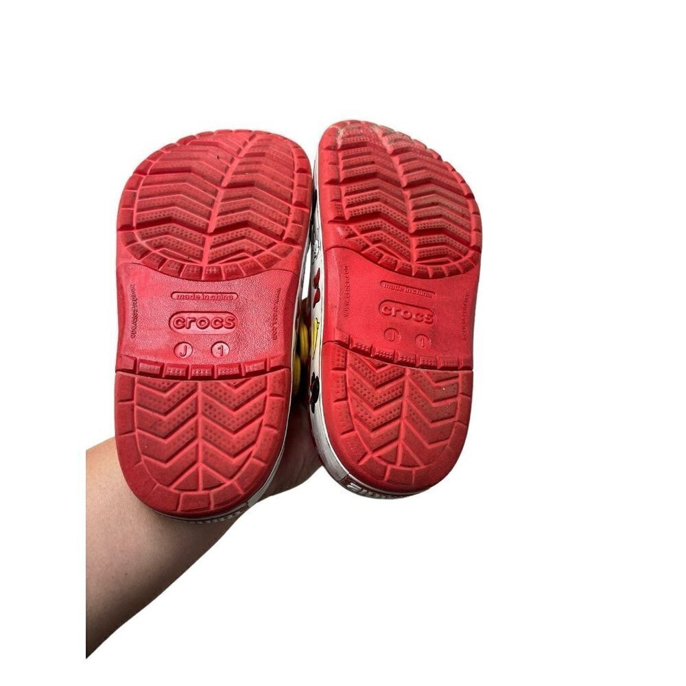 Crocs Disney Parks Minnie Mouse Kids Crocband Red Clogs Junior Size 1 - Picture 4 of 7